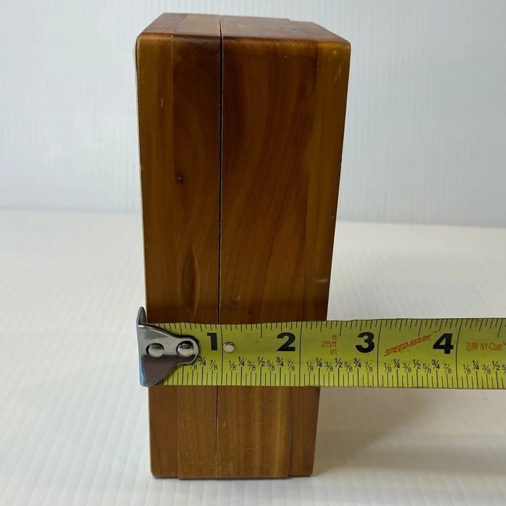 Wooden Jewelry Box Vintage Norman Rockwell Print Lacquered Cedar?